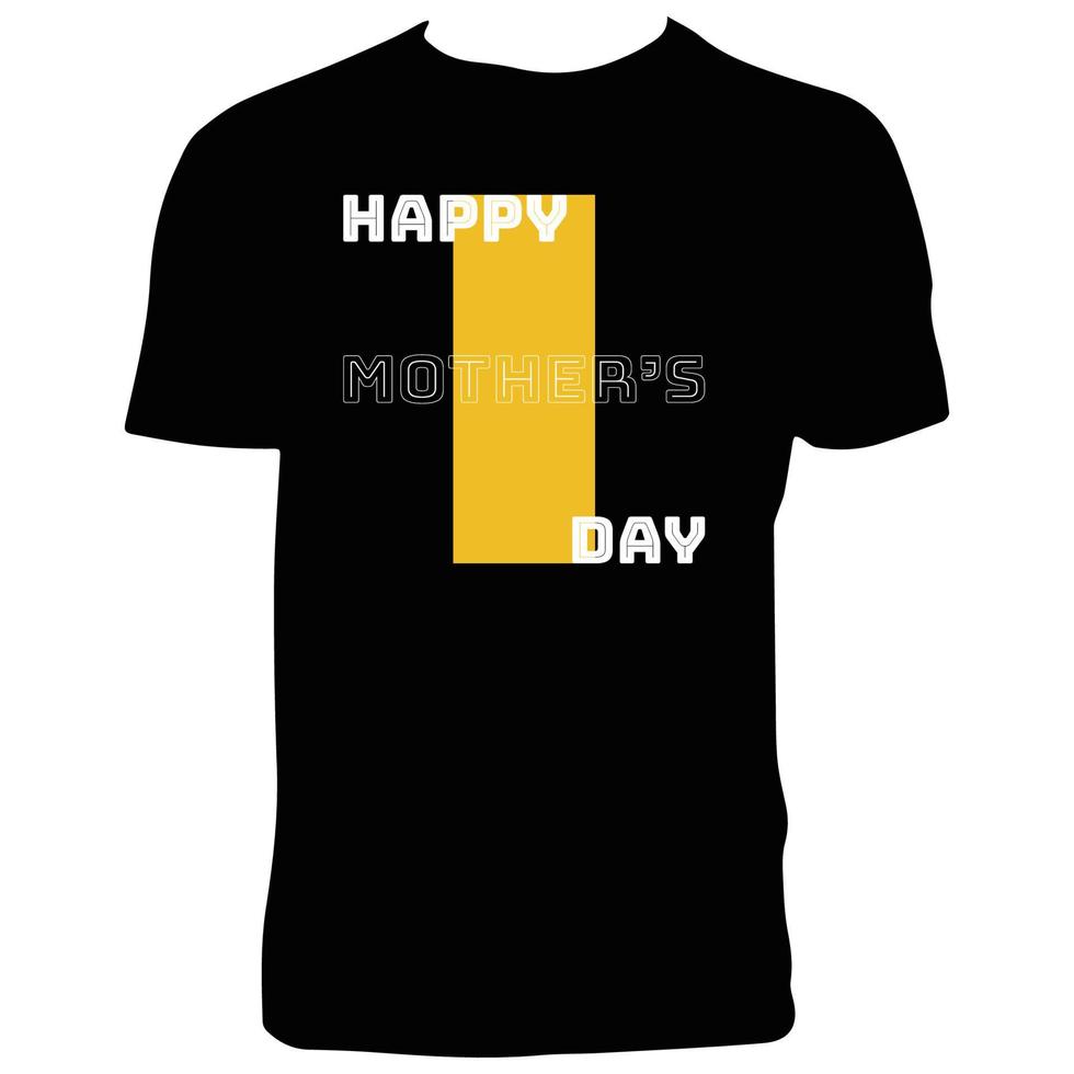 diseño de camiseta feliz día de la madre vector