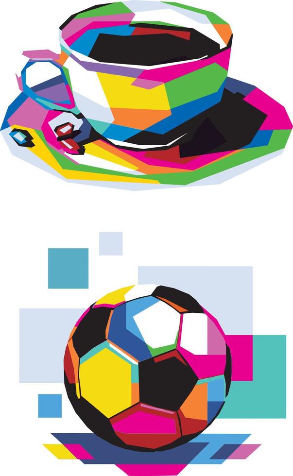 OBJECT POP ART ILLUSTRATION vector