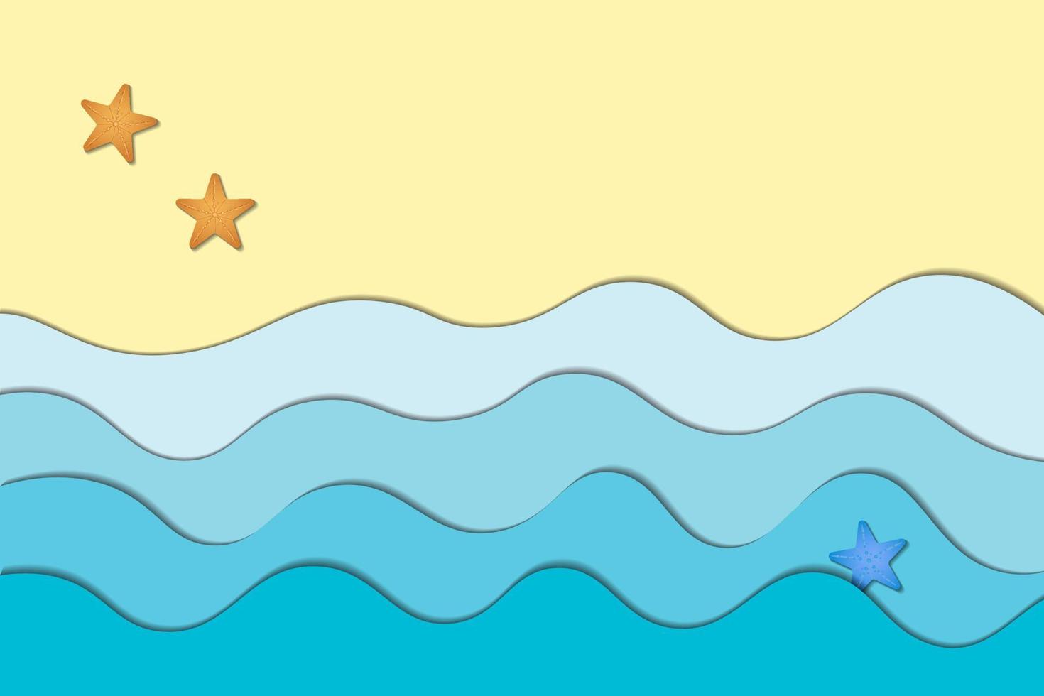 Top view beach background vector