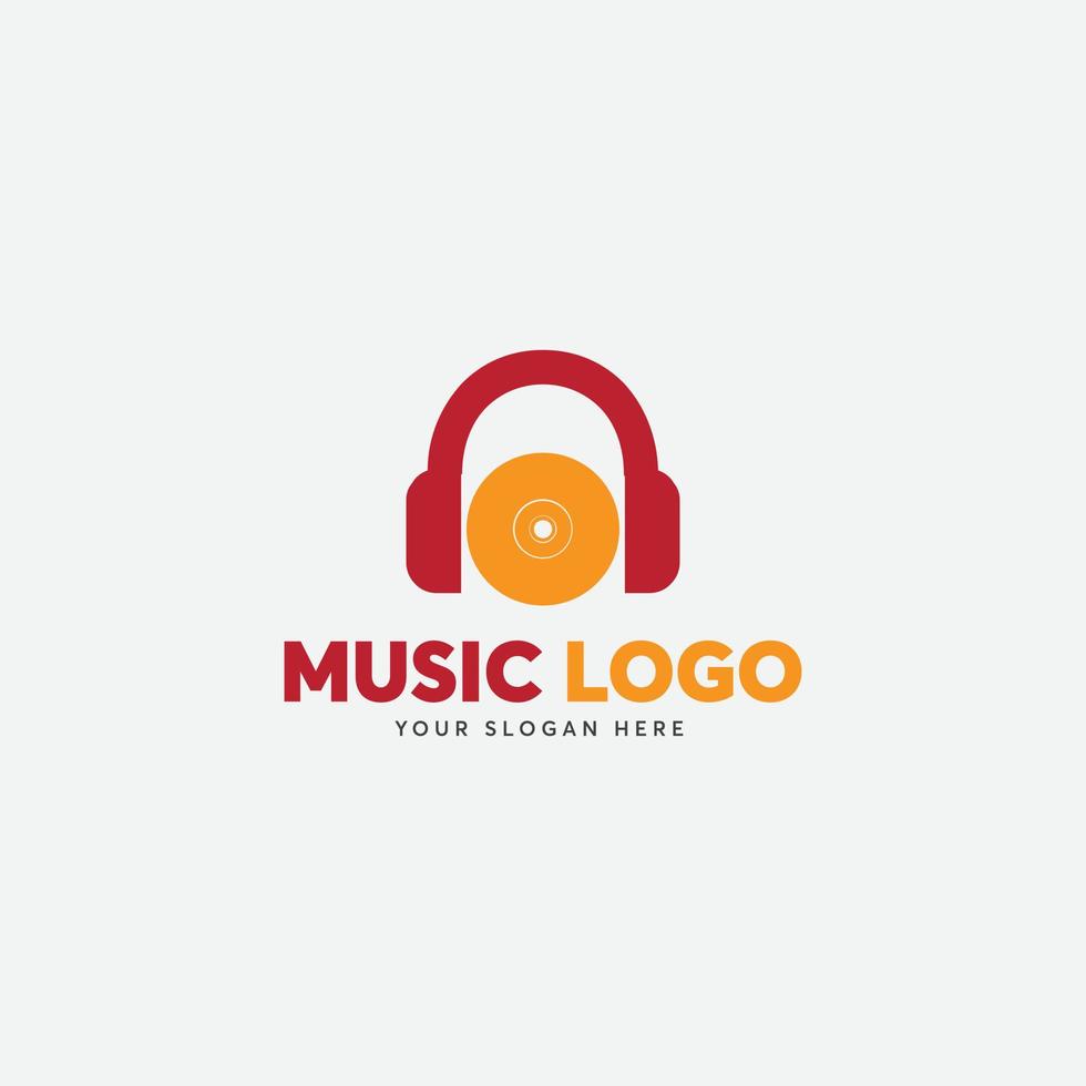 Free Music and sound logo design vector