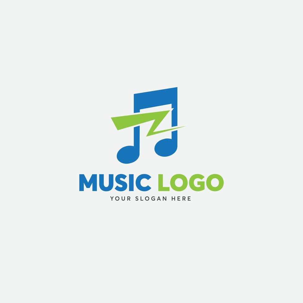 music logo. sound logo. audio logo vector