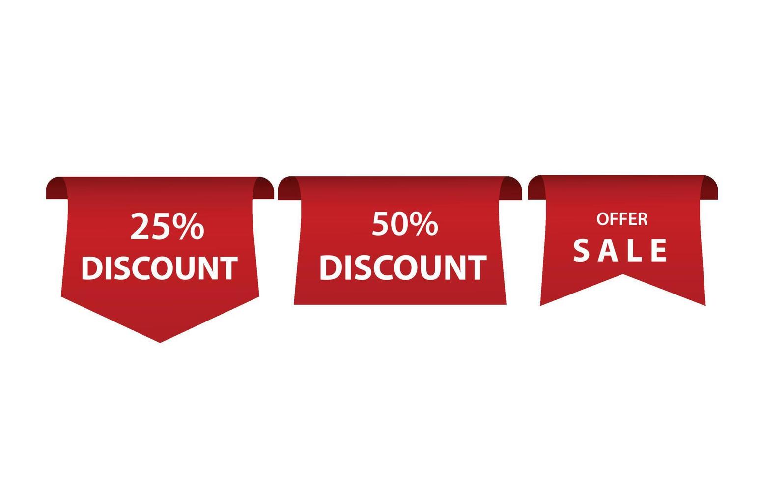 Sales tag collection. Promo, sale, discount, price tag. vector