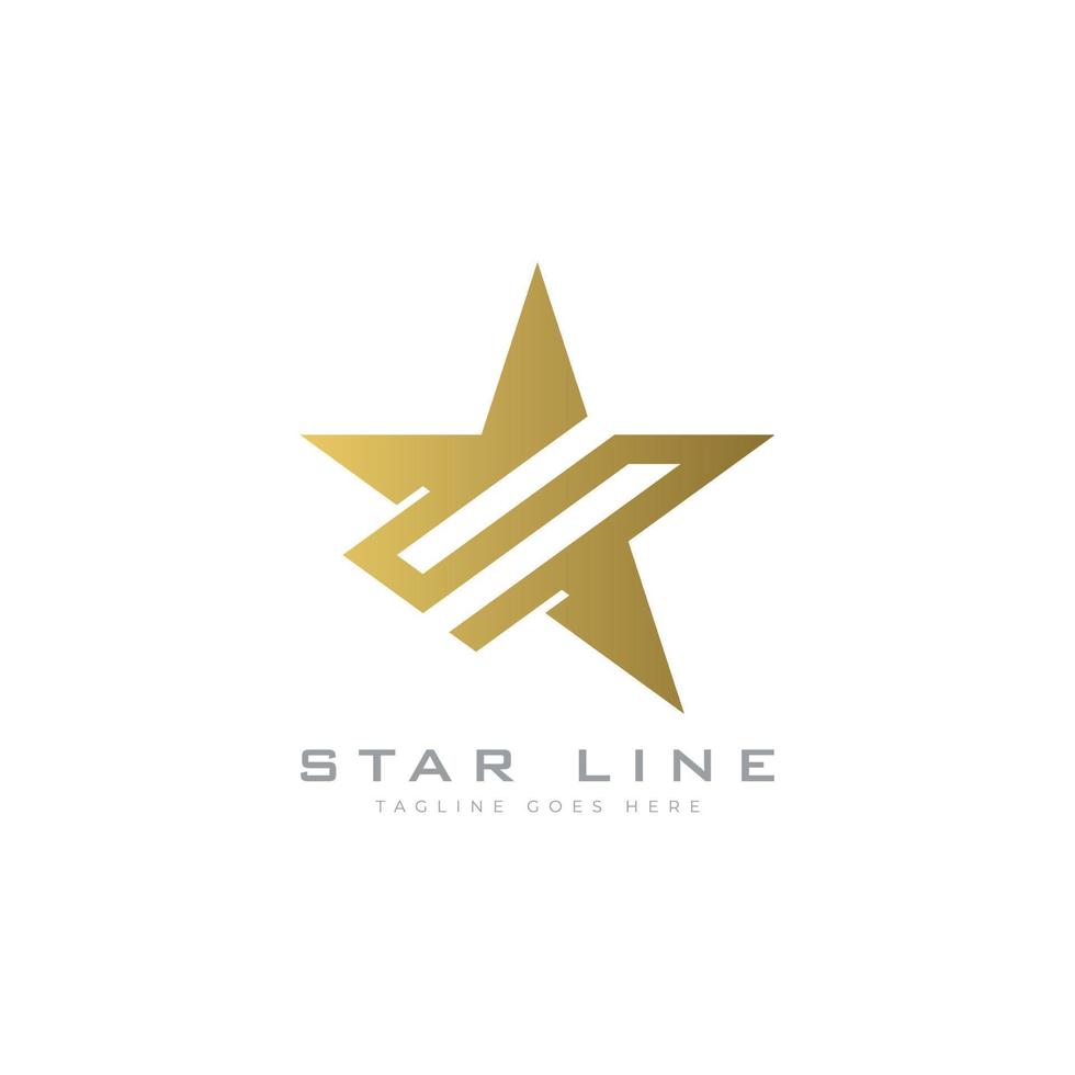 concepto de diseño de logotipo de estrella estrella letra s monograma vector