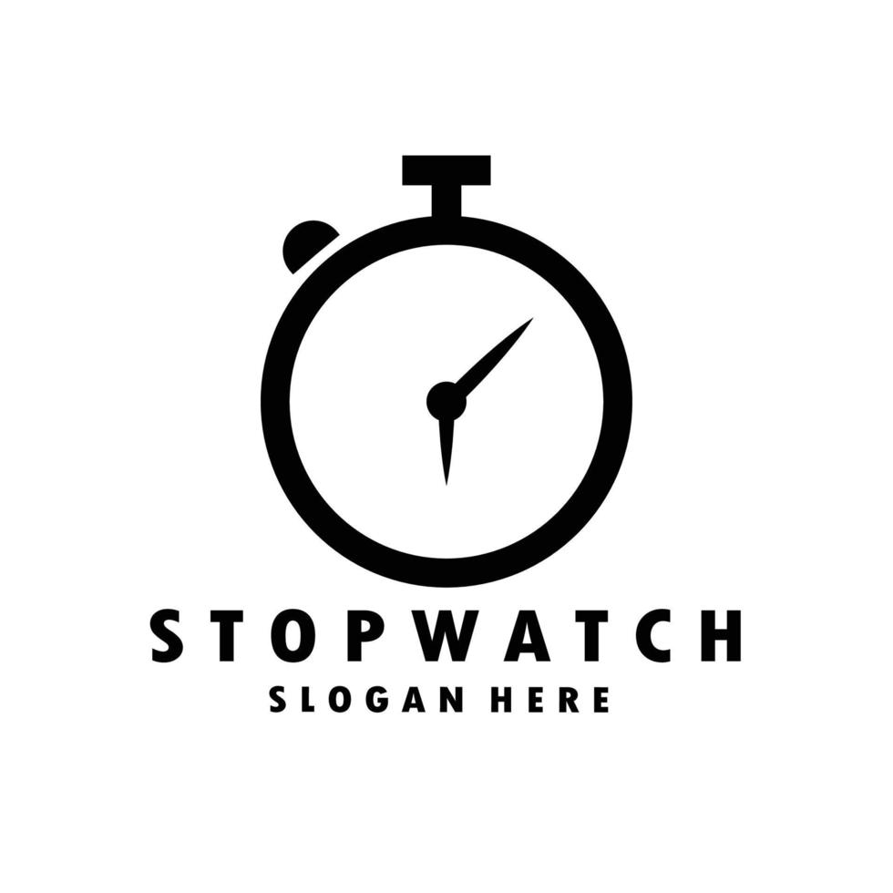 stopwatch icon logo design, vector, linear, illustration vector