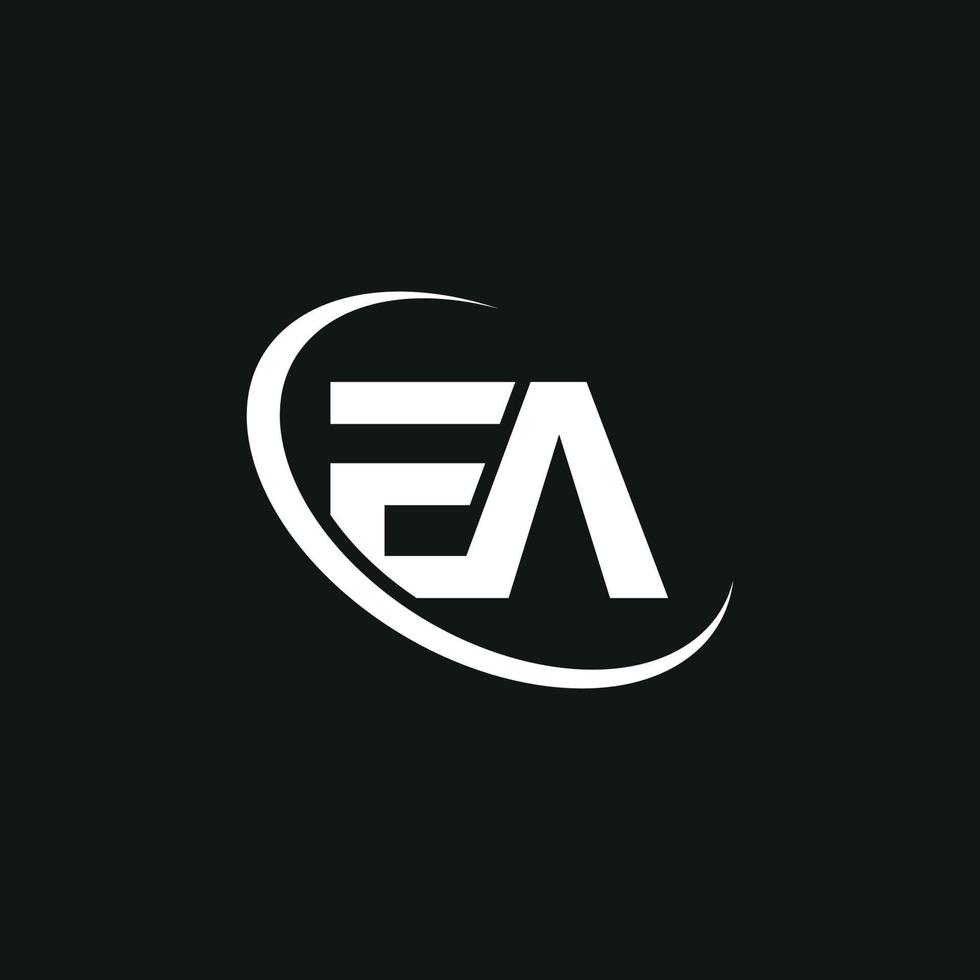 EA letter logo free vector template