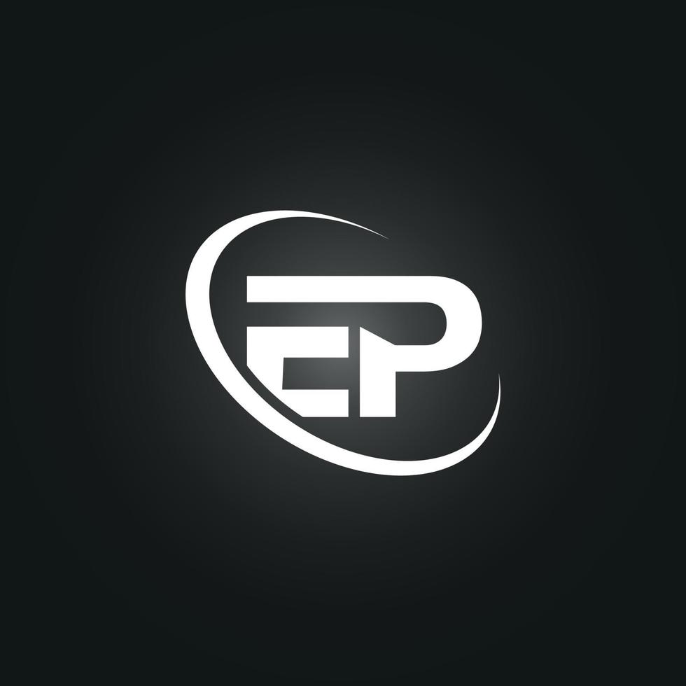 EP letter logo free vector template