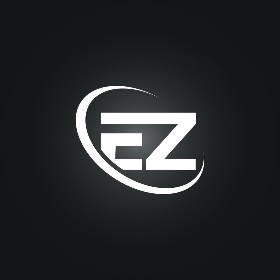 plantilla de vector libre de logotipo de letra ez