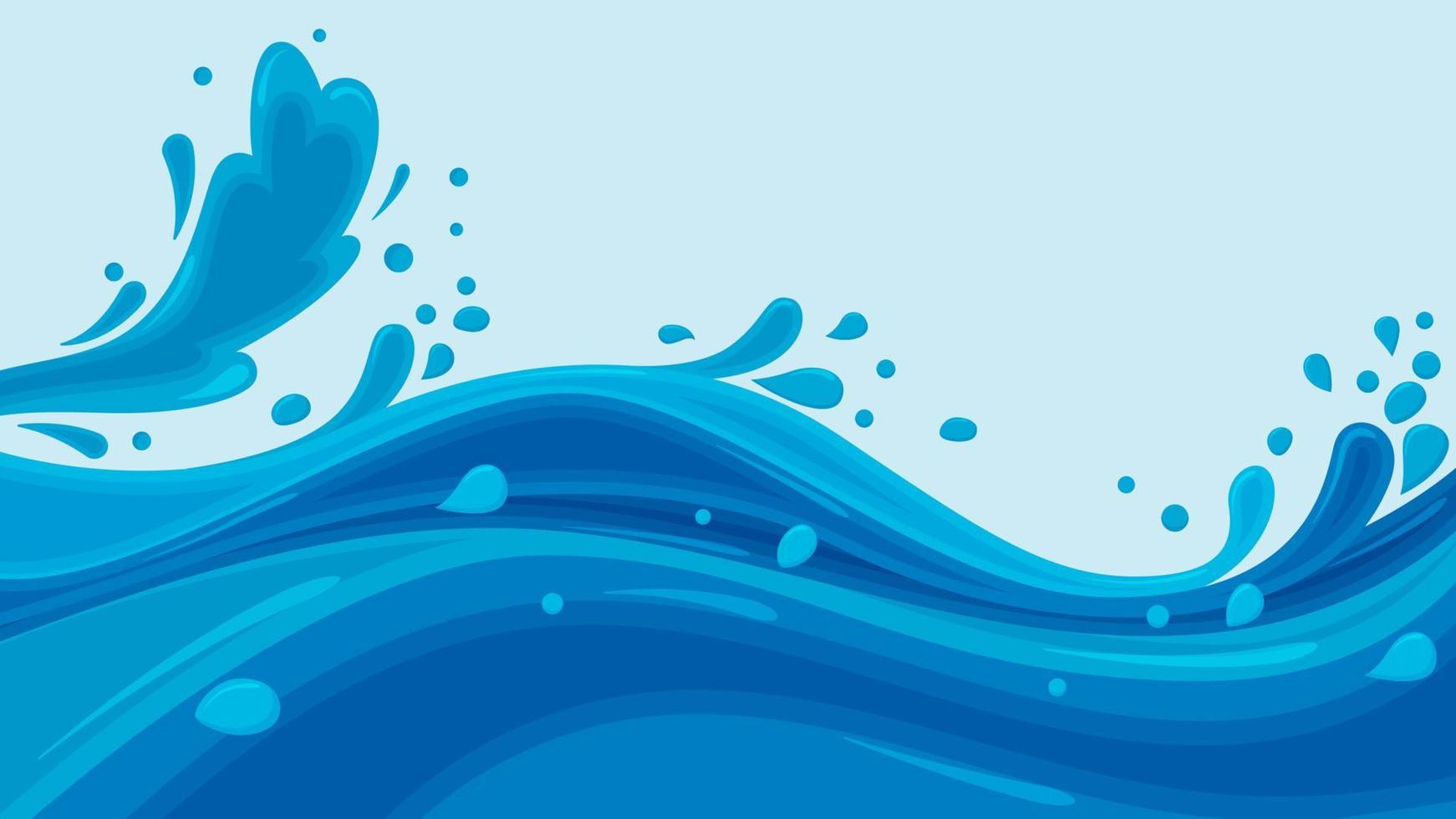 Water Splash Background vector