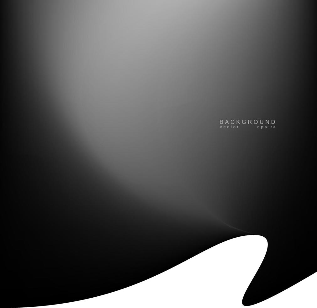 fondo de ondas de cortinas de seda negra. onda vectorial abstracta vector