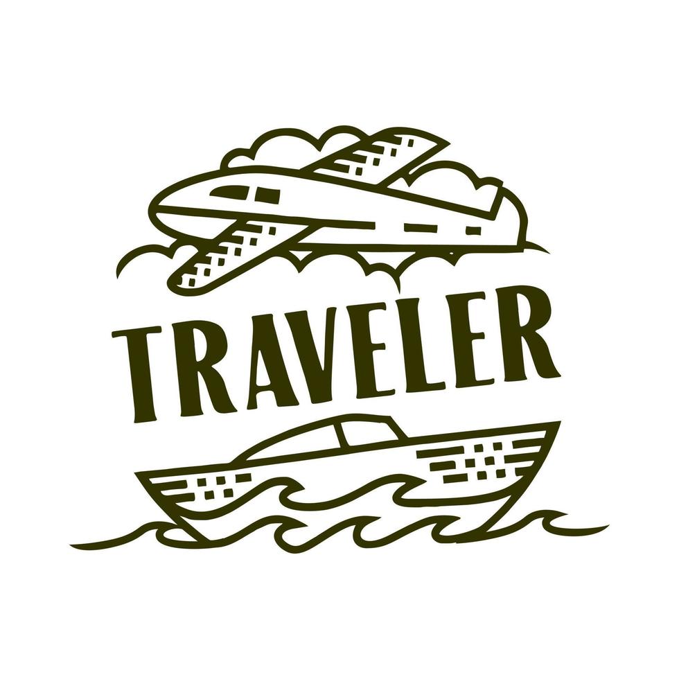 travel logo poster