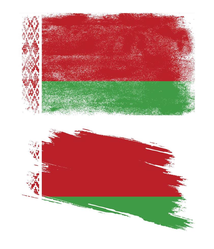 Belarus flag in grunge style vector