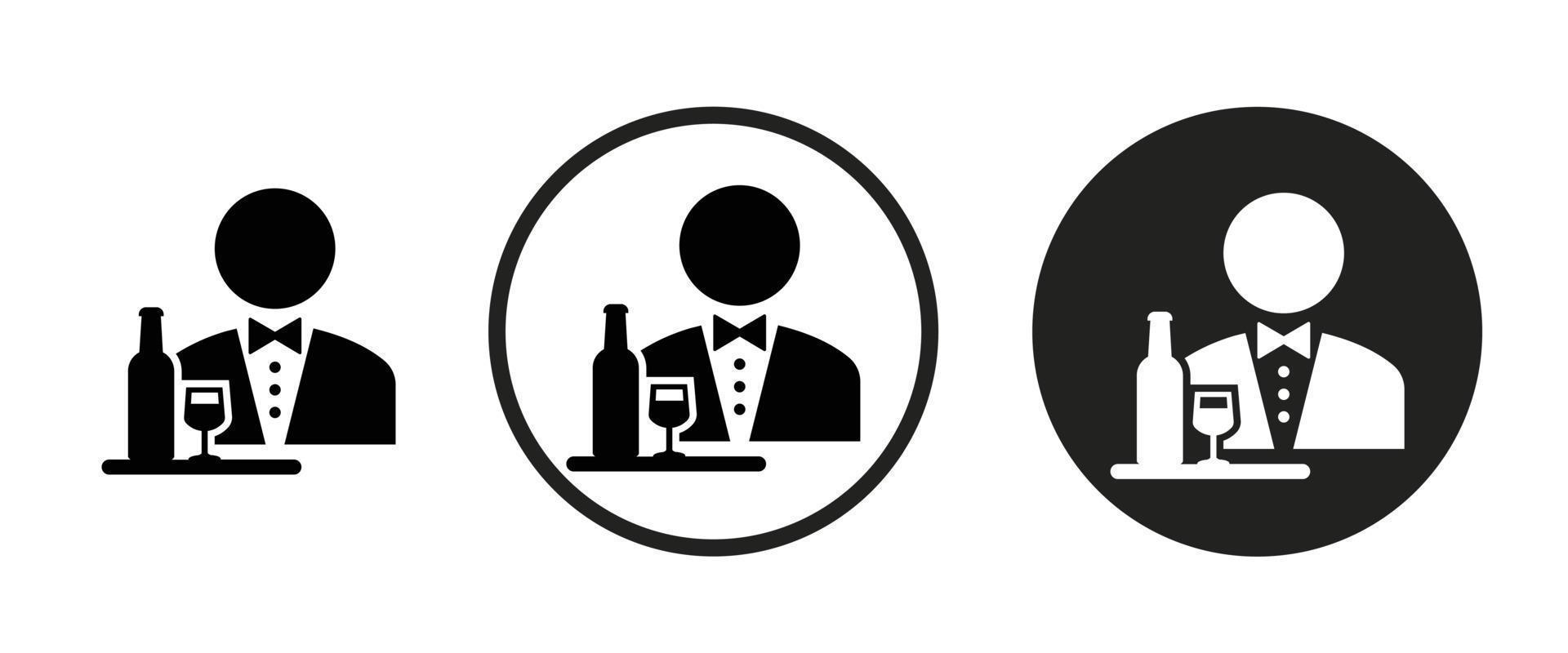 Barman icon . web icon set .vector illustration vector