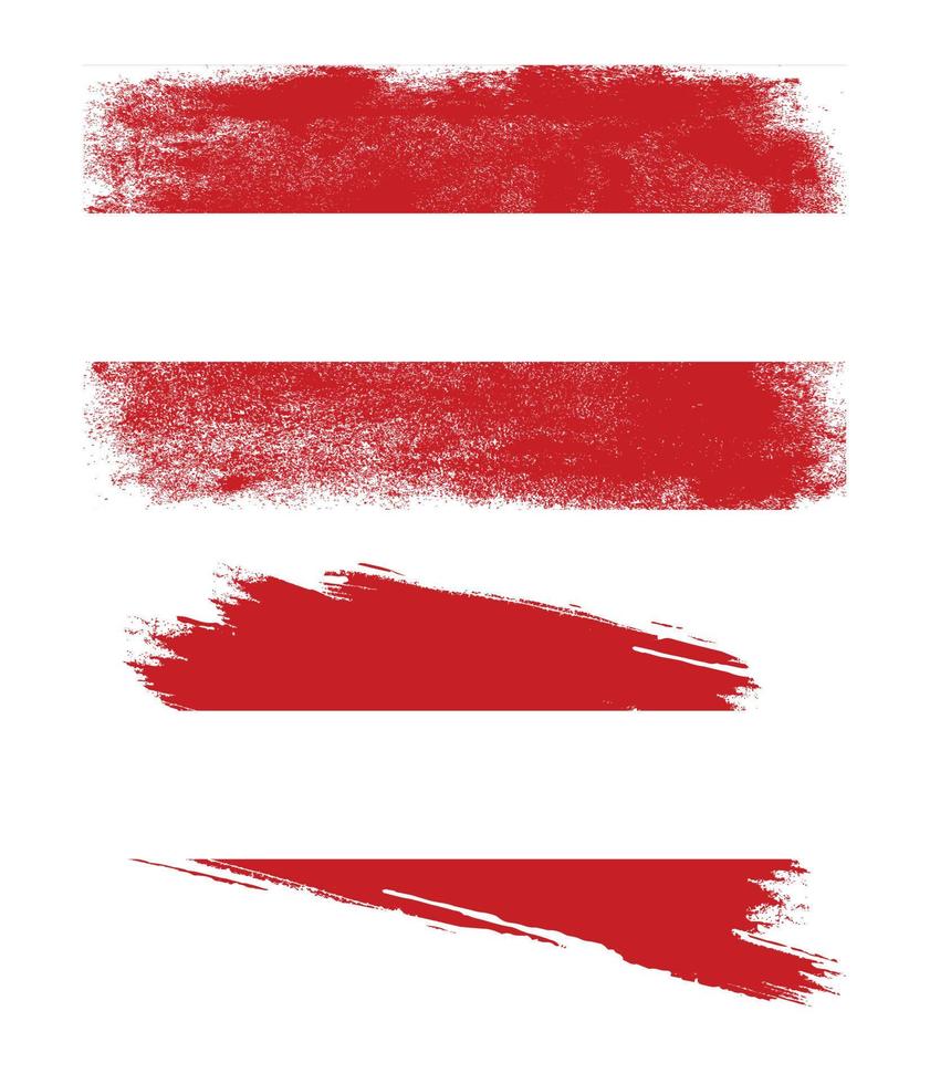 Austria flag in grunge style vector