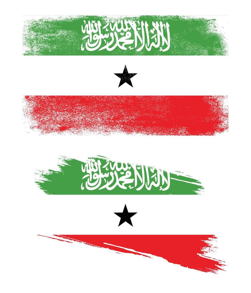 bandera de somalilandia en estilo grunge vector