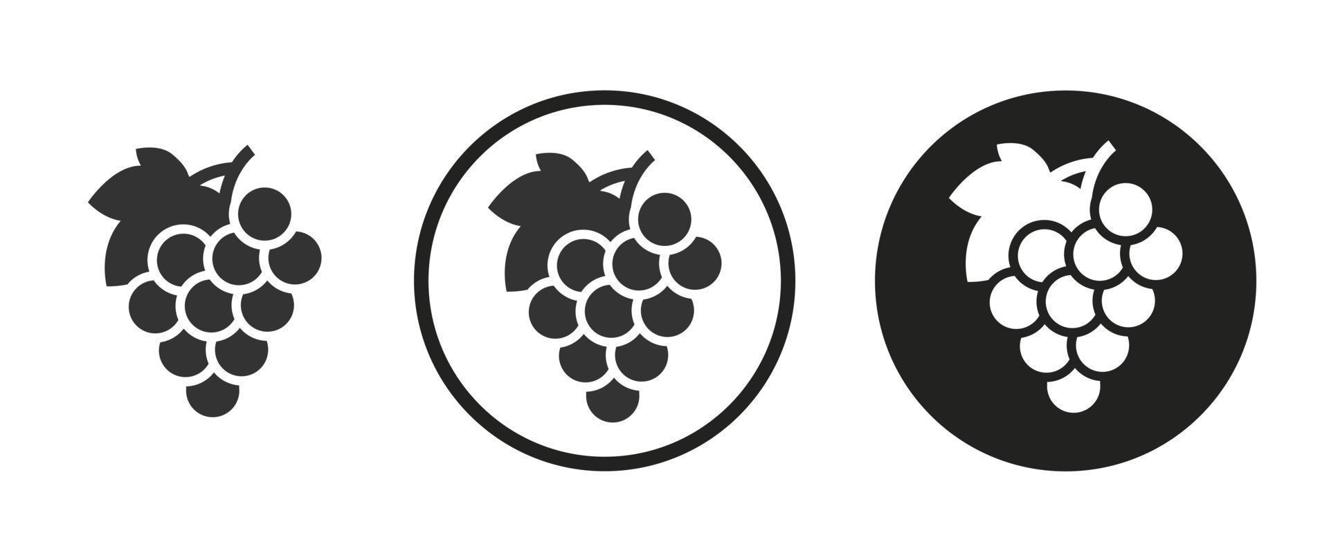 Grape icon . web icon set .vector illustration vector