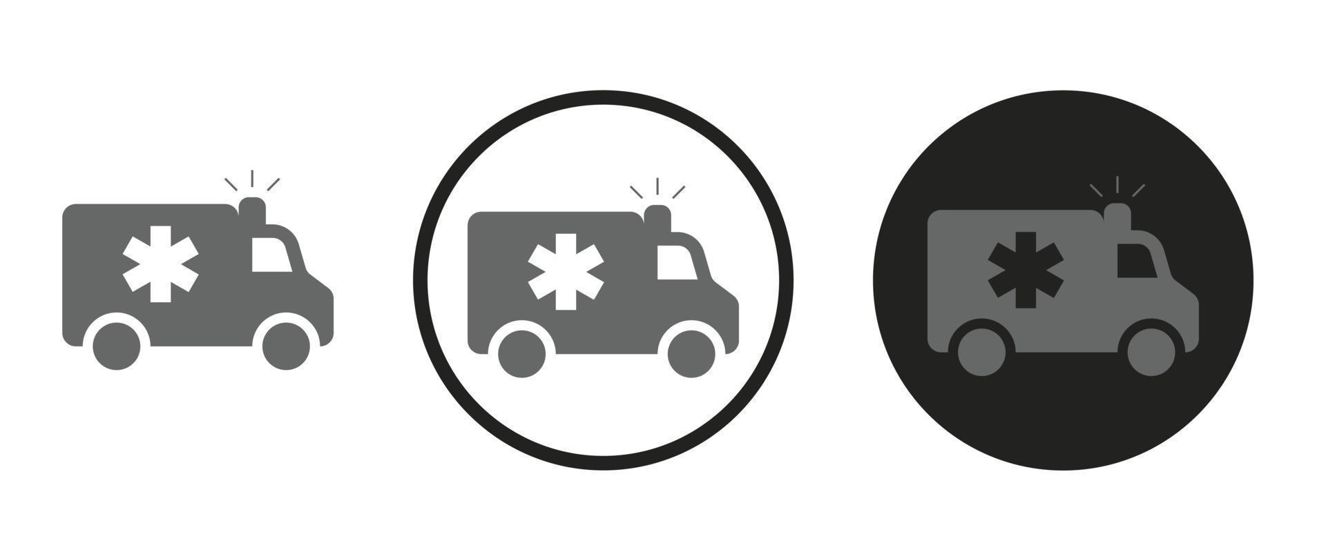 Ambulance icon . web icon set .vector illustration vector