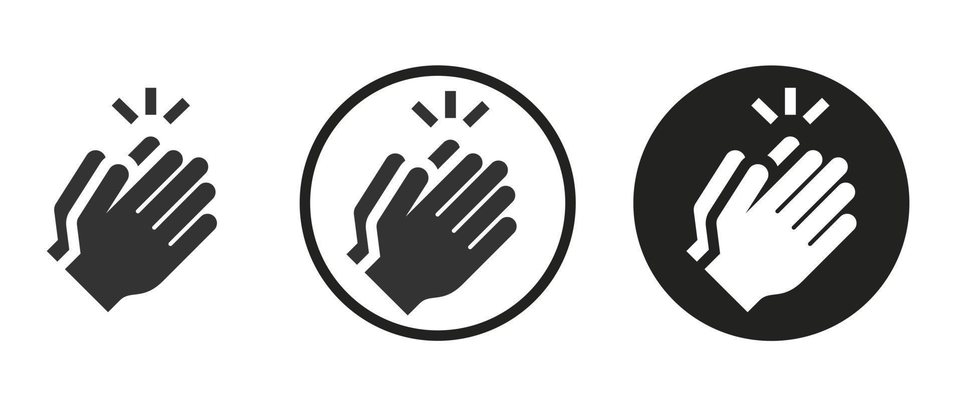 Clap icon . web icon set .vector illustration vector