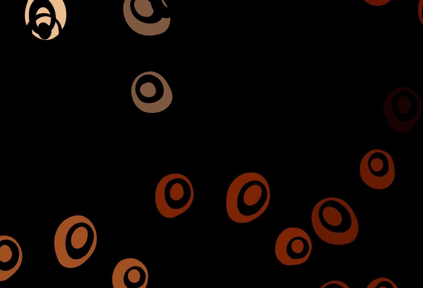 Dark Red vector pattern with spheres.