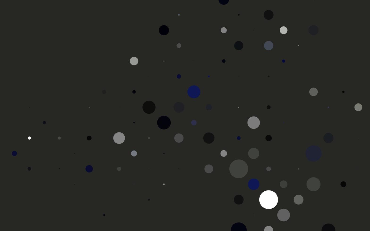 Light Black vector background with bubbles.