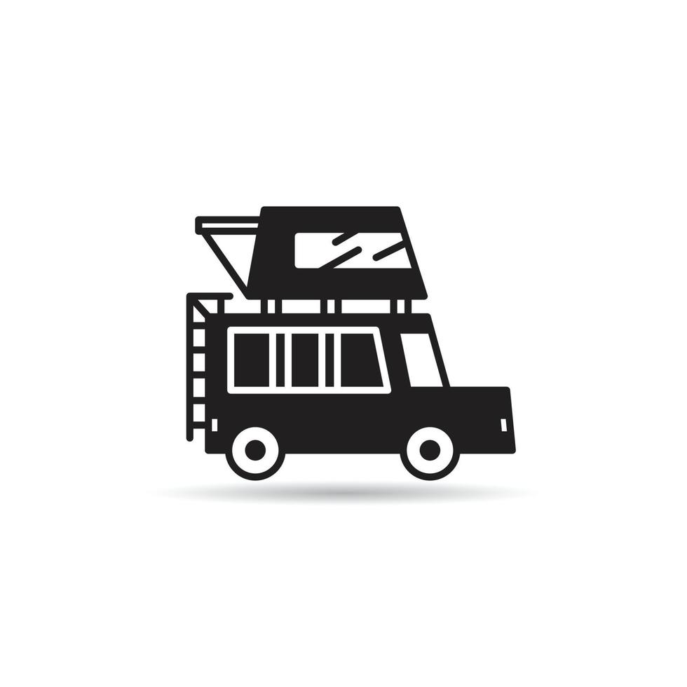 camping car icon vector