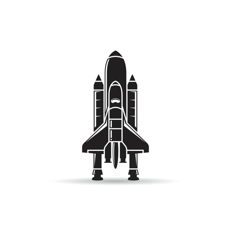 space shuttle icon illustration vector