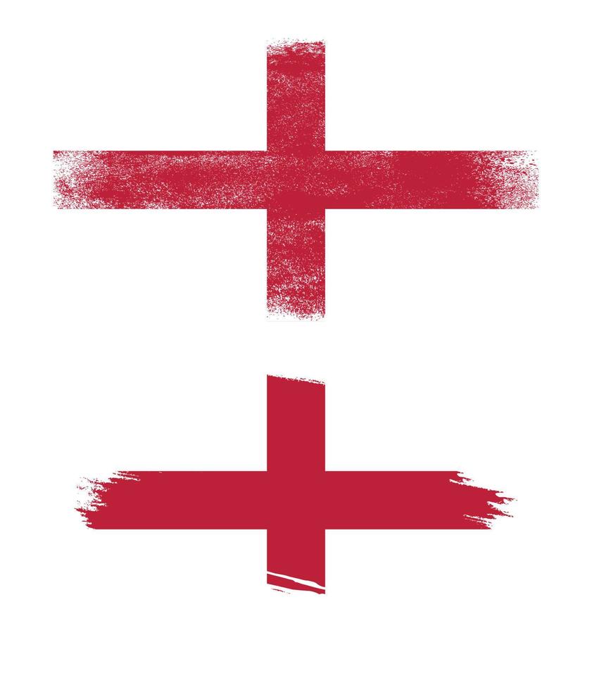 England flag with grunge texture vector