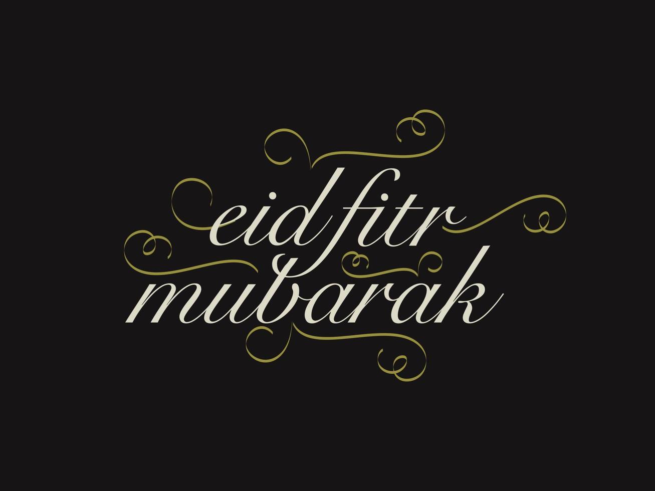 tarjeta de felicitación islámica eid mubarak en vector de caligrafía árabe. vector de caligrafía eid al fitr y eid al adha. feliz ilustración vectorial eid. eid adha, caligrafía eid fitr en el arte islámico.