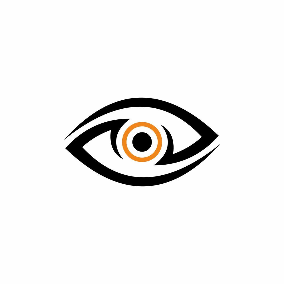 ilustración logo ojos vector