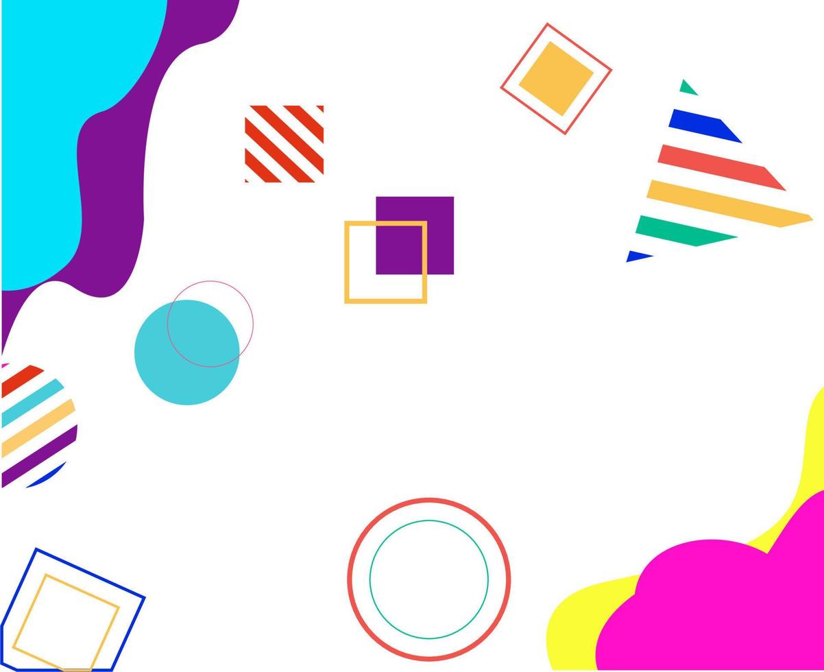 memphis geometric background vector