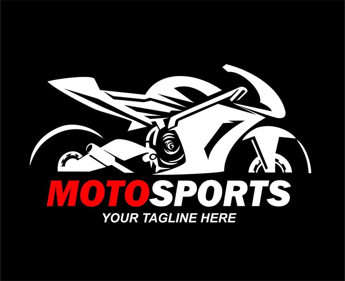 logotipo de motocicleta deportiva vector