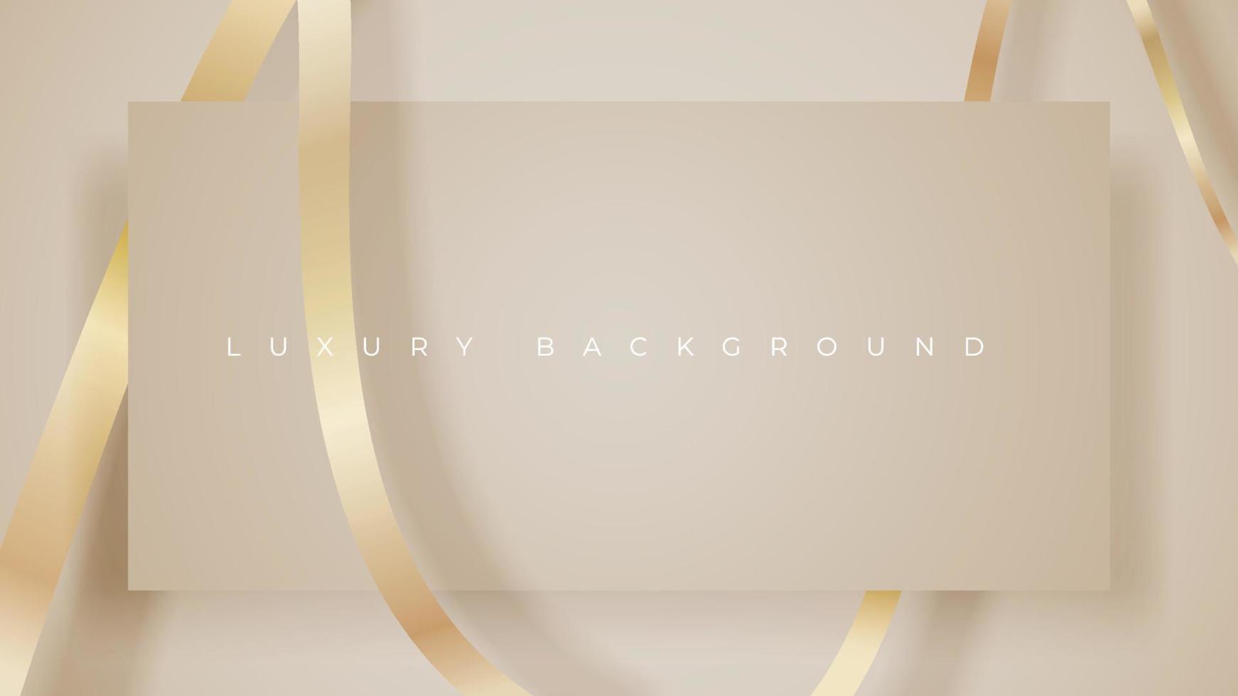 Luxury background with space element and gold lines. premium concept with space for text. papercut style. vector illustration