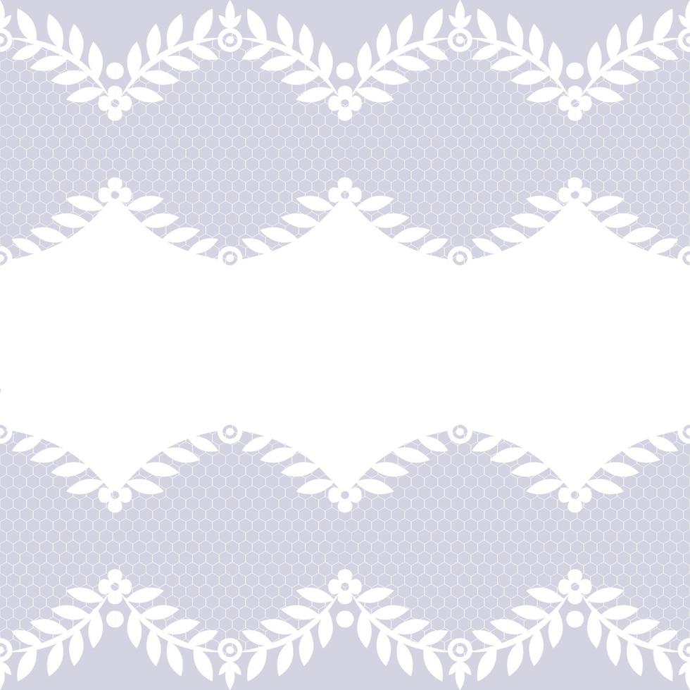 Lace seamless pattern with flowers vector