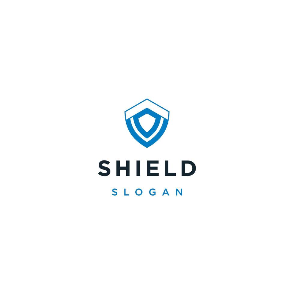 Abstract shield logo icon design template vector