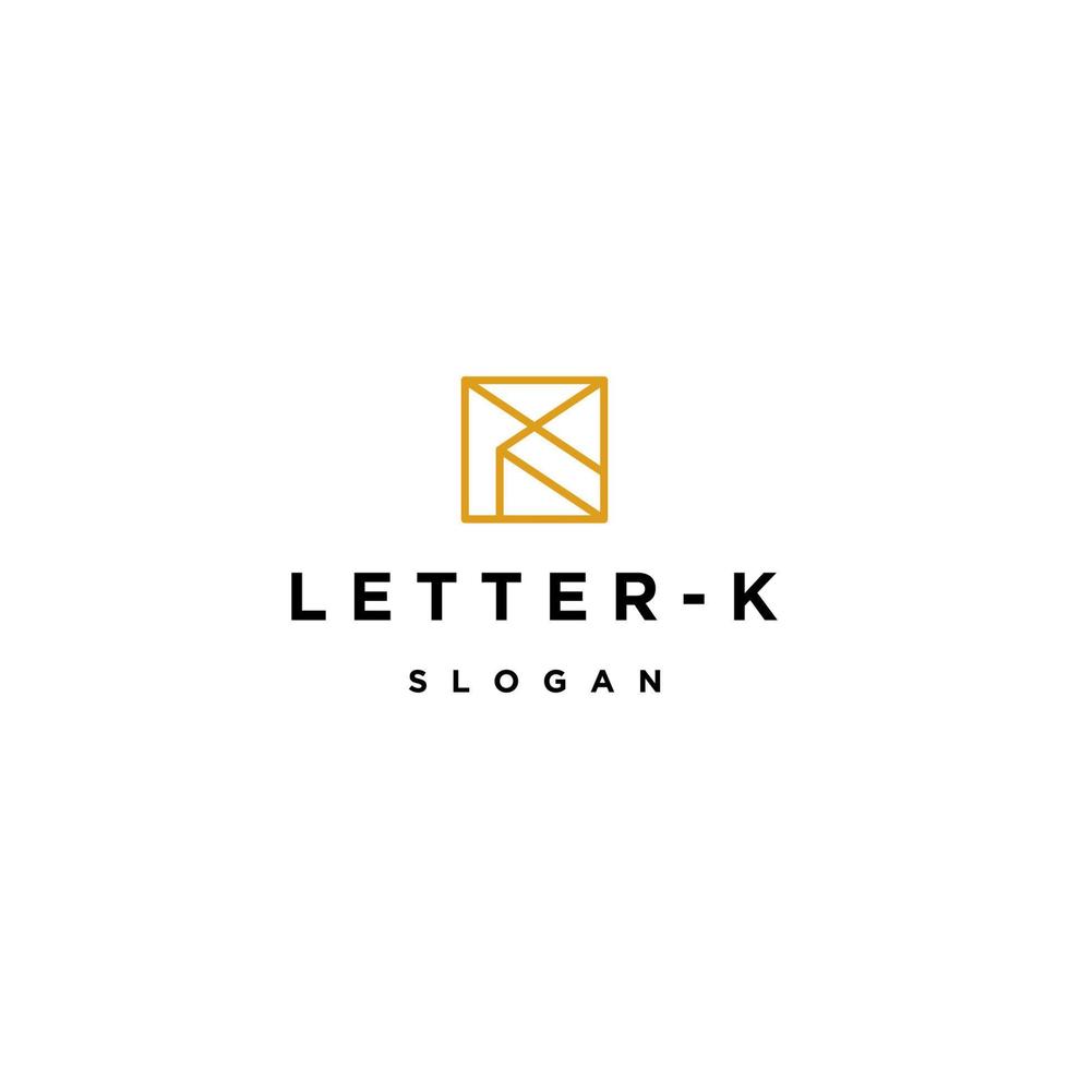 Letter K logo icon design template vector