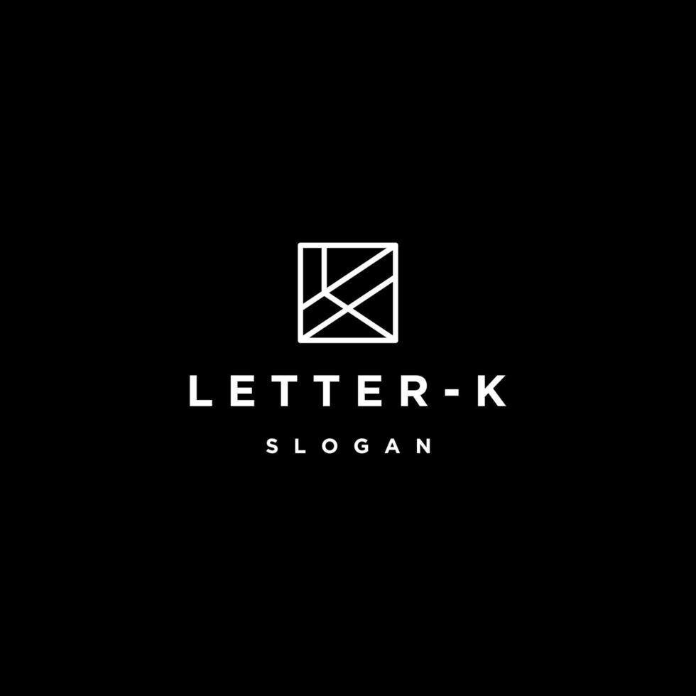 plantilla de diseño de icono de logotipo de letra k vector