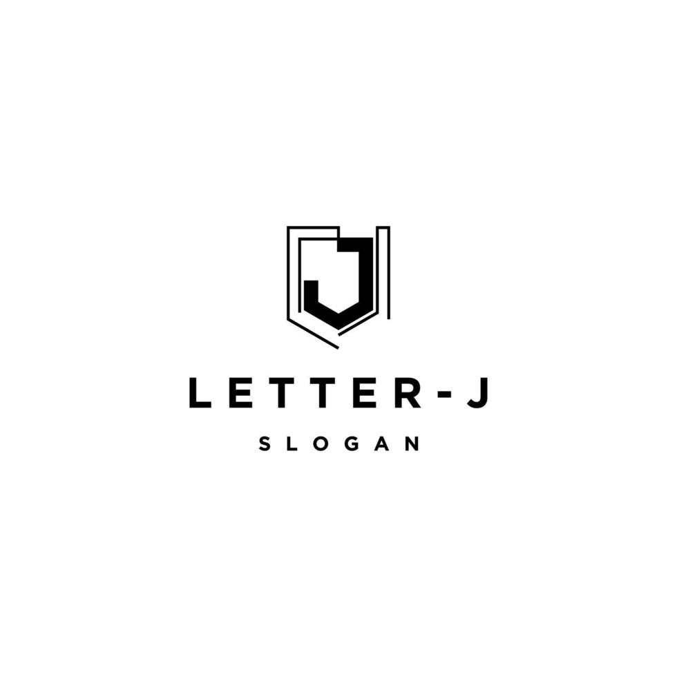 Letter J logo icon design template vector