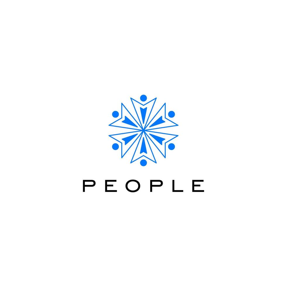 People logo icon design template vector