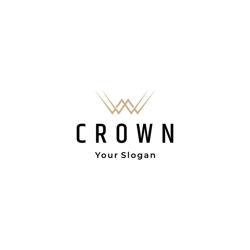 Crown logo icon design template vector