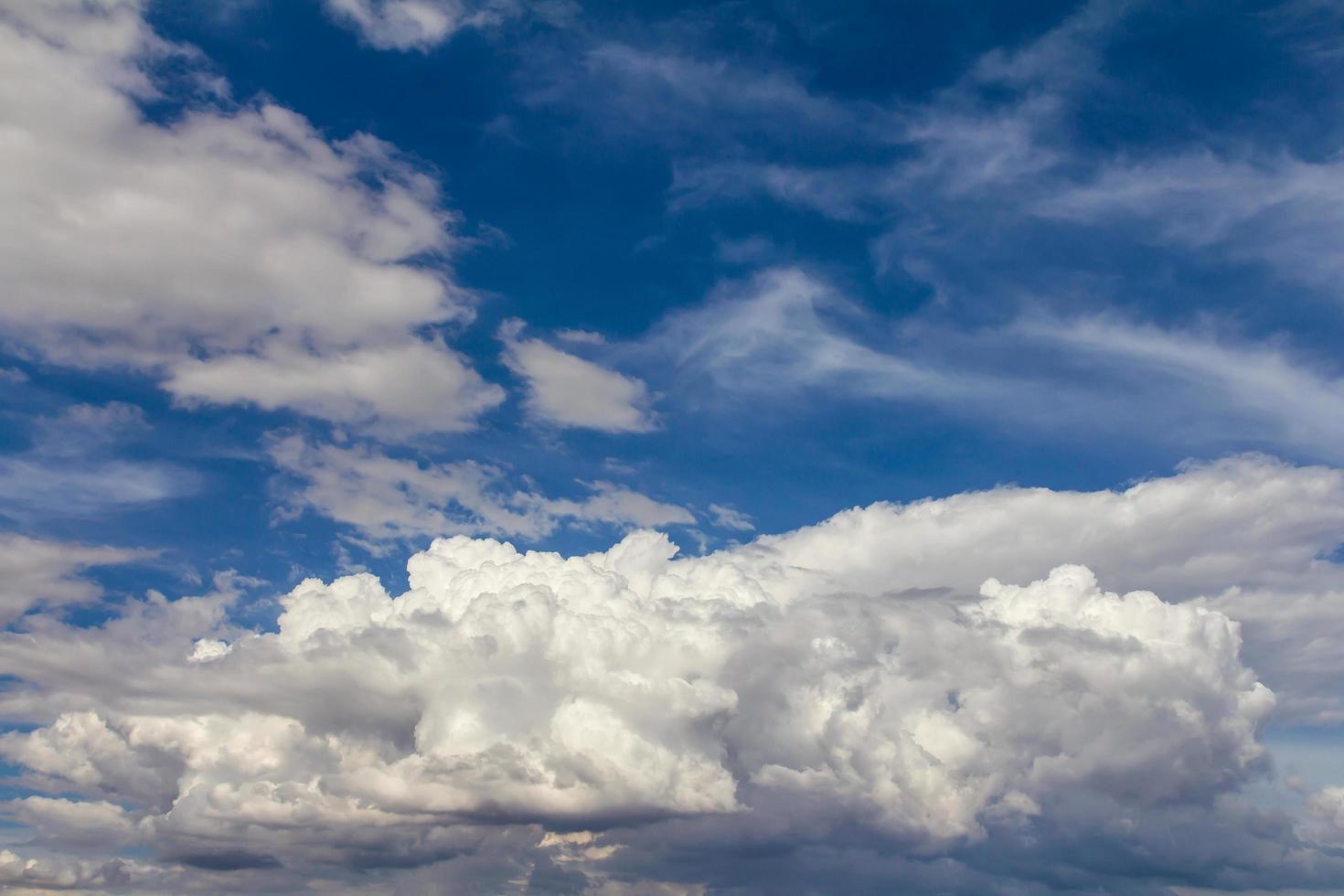 Afternoon clouds drift photo