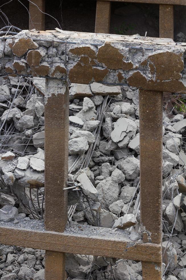 Scrap bridge beams and columns photo