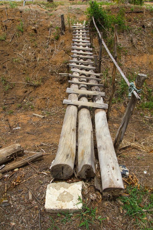 Bridge timbers barren photo