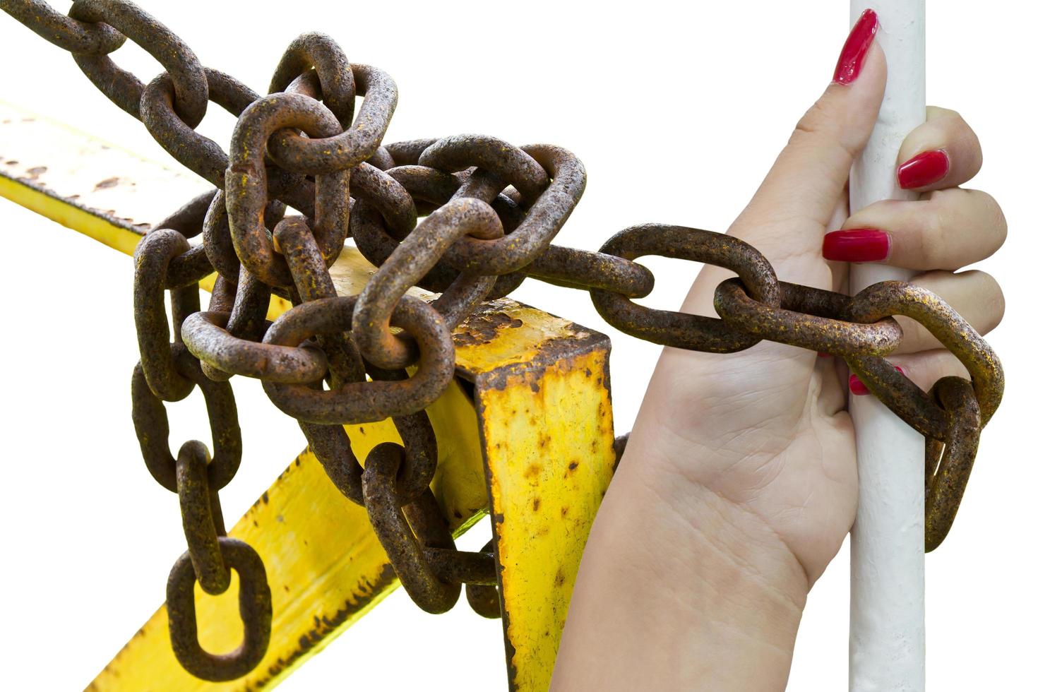 cadenas oxidadas para mujer foto