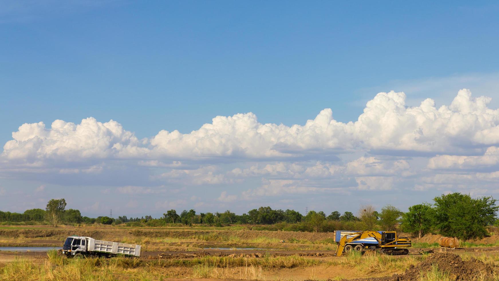 Agricultural with backhoe photo