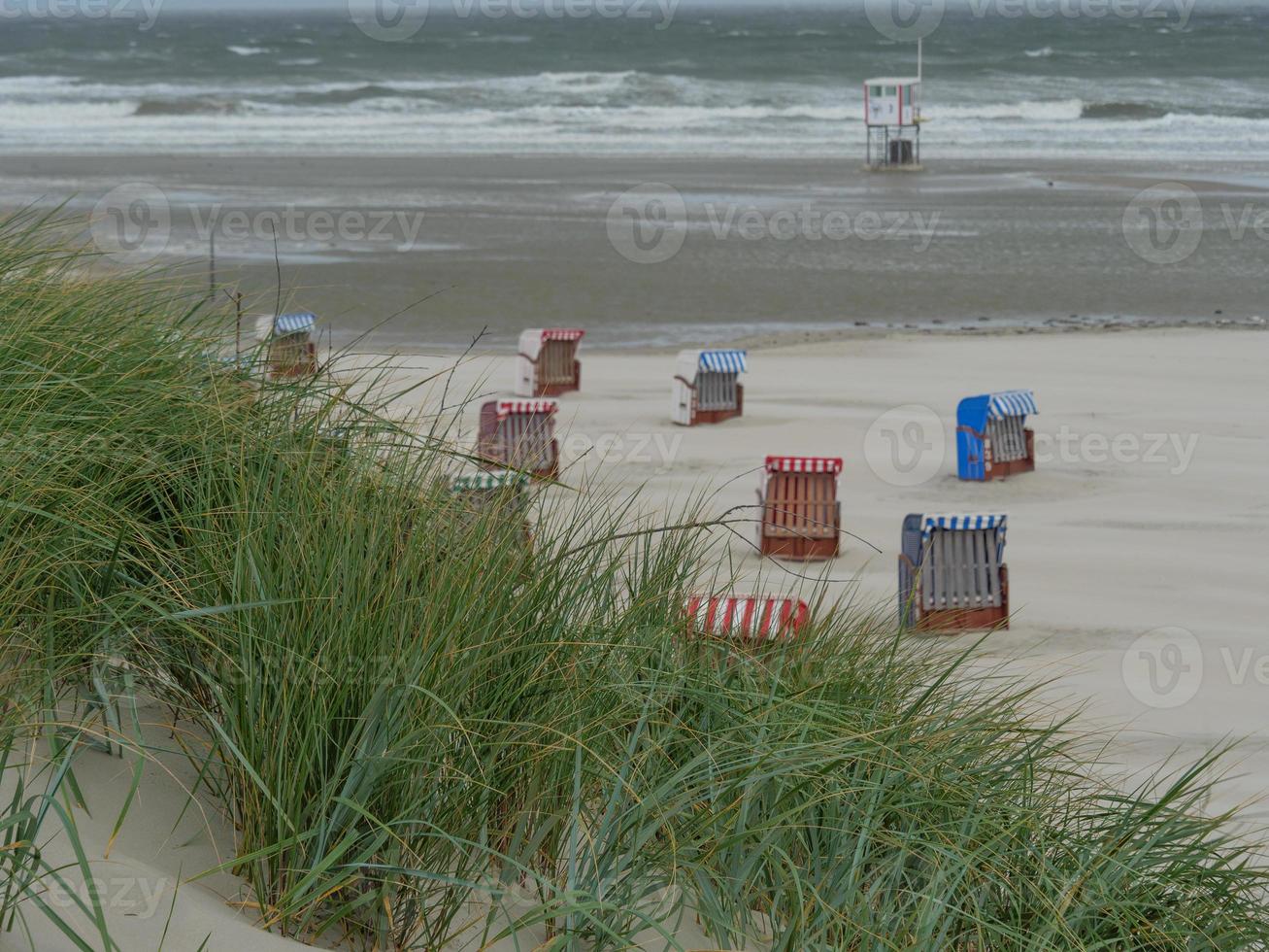 summer tiem at the beach of Juist photo