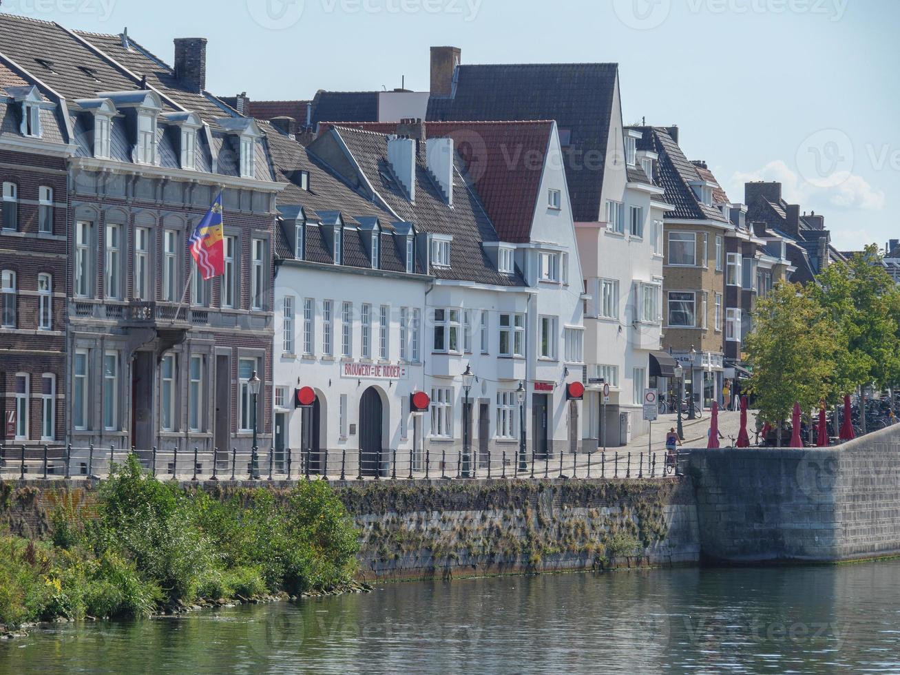 The city of Maastricht at the river Maas photo