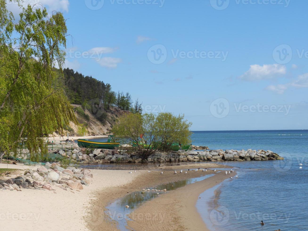 the baltic sea near gdansk in poland photo
