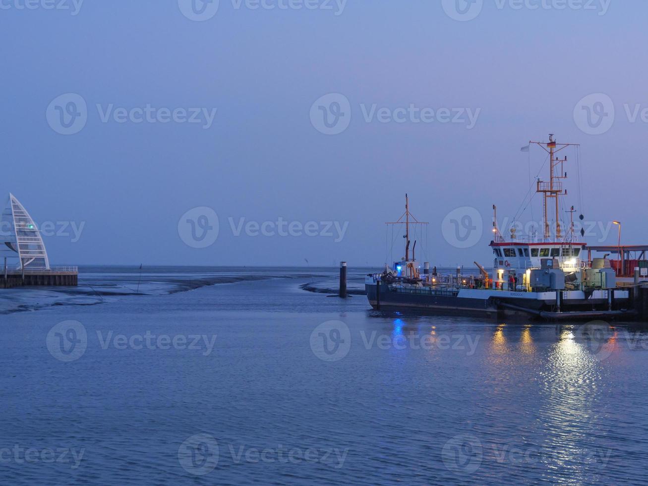 sundown on the island of Juist photo