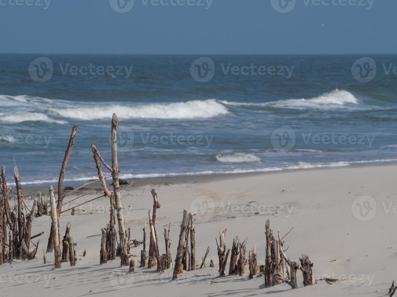 The beach of Juist island in germany photo