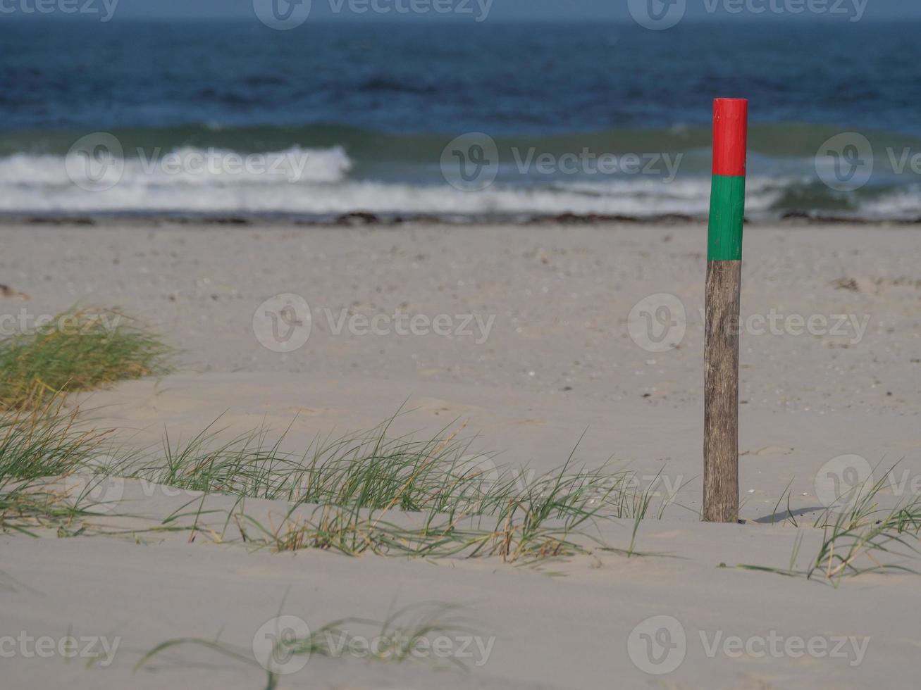 The beach of Juist island in germany photo