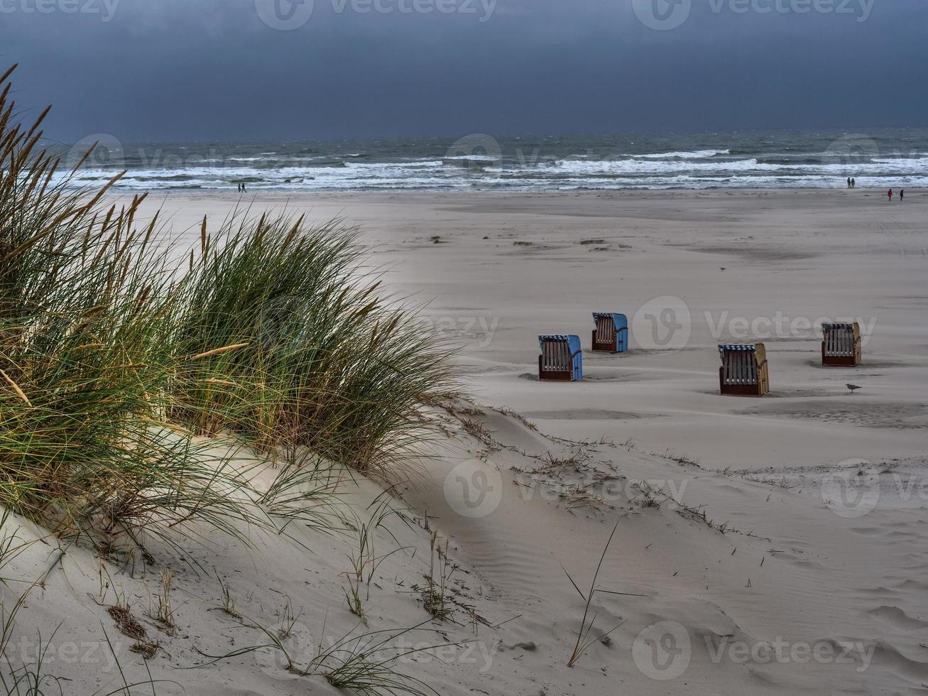 the beach of Juist in germany photo